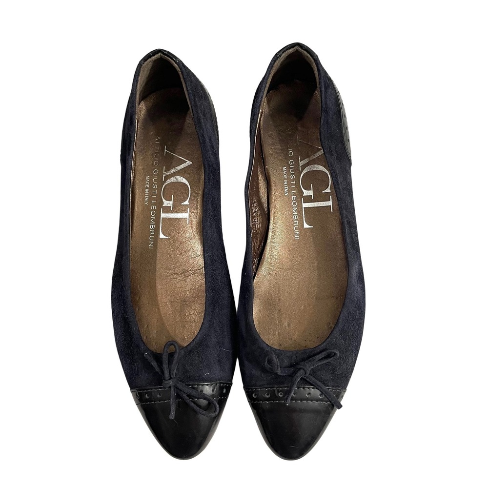 AGL cap toe suede flats loafers Size 37